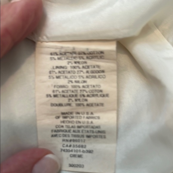 Bebe Cream Sheath Mini Dress with Scoop Neck and Silver Sparkly Embellishments - Picture 9 of 9